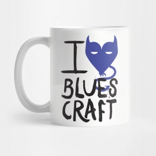 I Love BluesCraft (dark on light) Mug